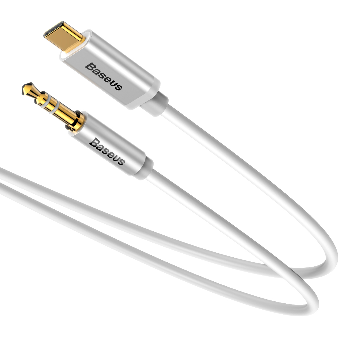 Кабель Baseus Yiven Type-C male To 3.5 male Audio Cable M01 White