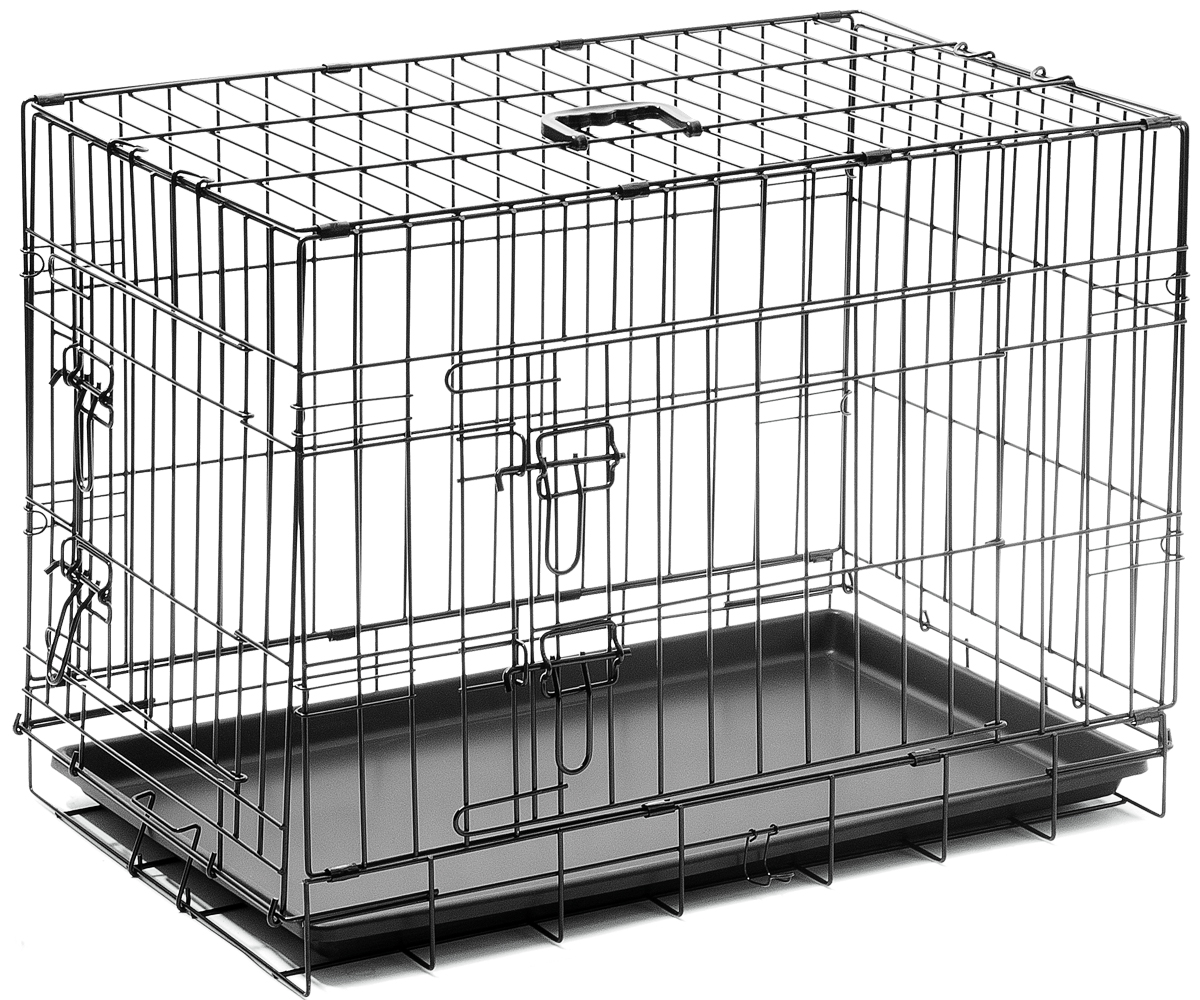 

Клетка для собак ZooOne №3, 75x48x53 см, 2 двери, 06003