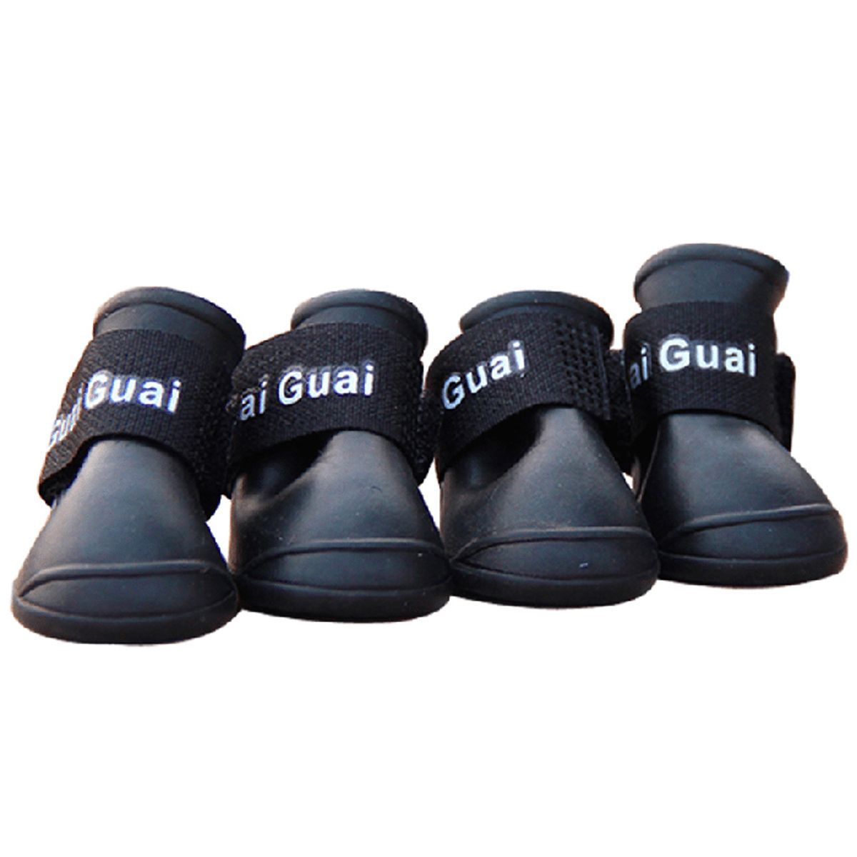 Ботинки для собак Грызлик Ам, силиконовые, черные, XXL, 9 см на 7 см