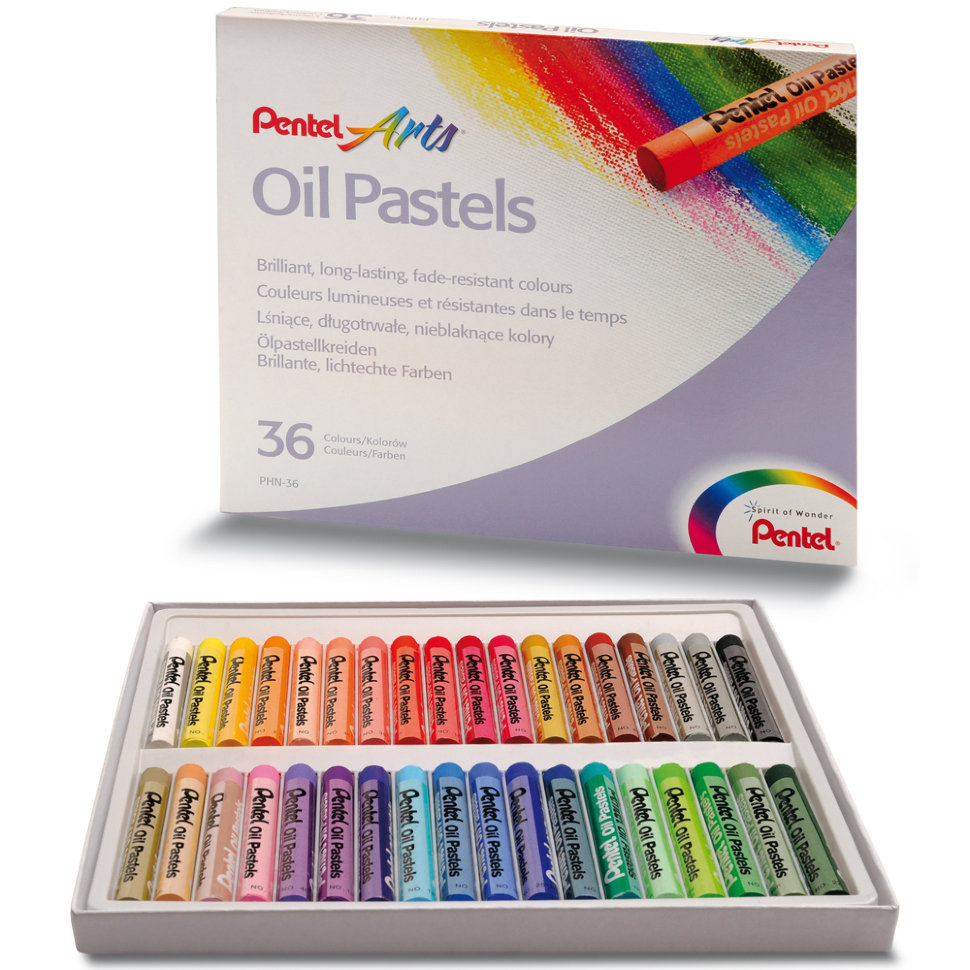 фото Художественные краски pentel arts oil pastels 36 шт.