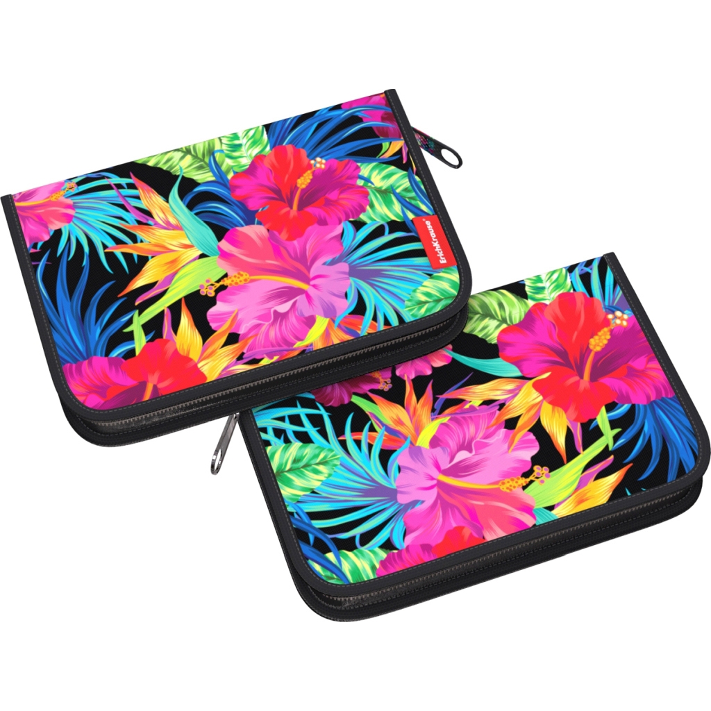 

Пенал-книжка без наполнения ErichKrause® 135x205x30мм Flowers