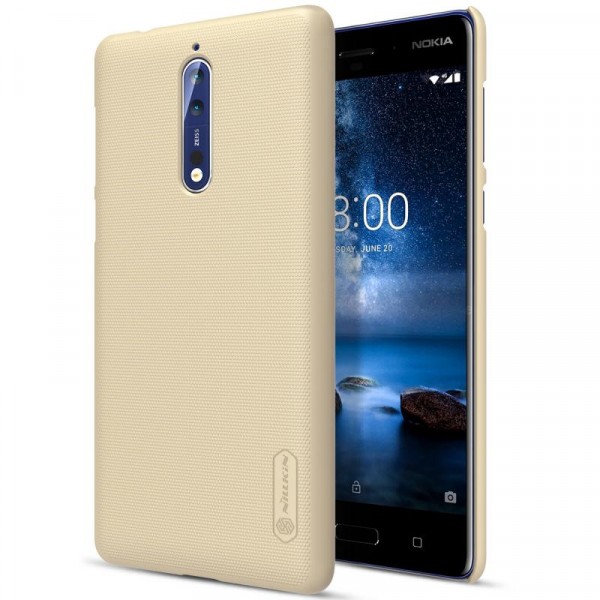 фото Чехол nillkin matte для nokia 8 dual sim gold