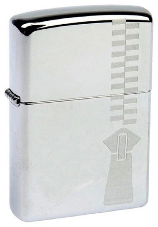 

Бензиновая зажигалка Zippo Zipper 310 High Polish Chrome, Серебристый, Zipper 310