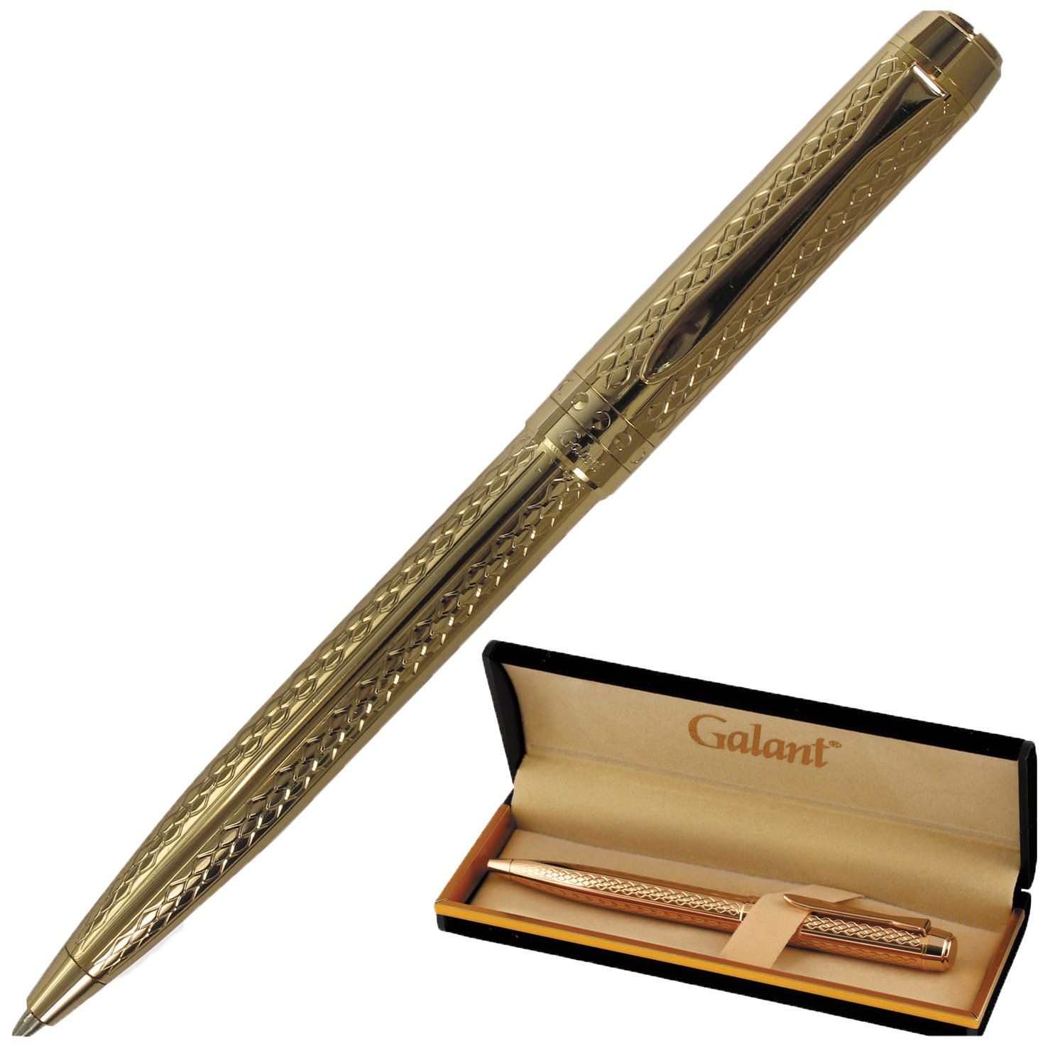 Подарочная шариковая ручка с гравировкой Galant Graven Gold 140466 Золотистый