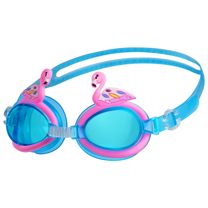 фото Очки для плавания onlitop фламинго light blue/pink