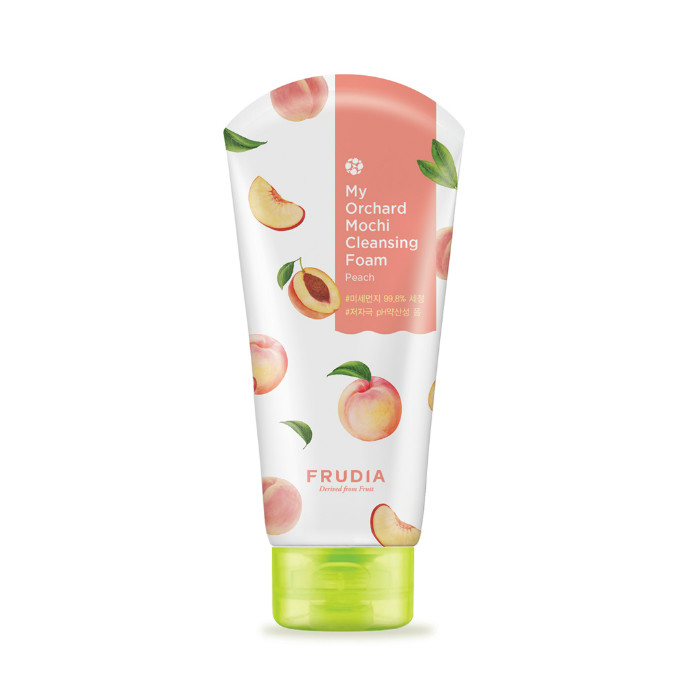 Пенка для умывания FRUDIA My Orchard Mochi Cleansing Foam Peach очищающая, 120 мл пенка welcos для умывания с экстрактом персика peach milk 120 мл