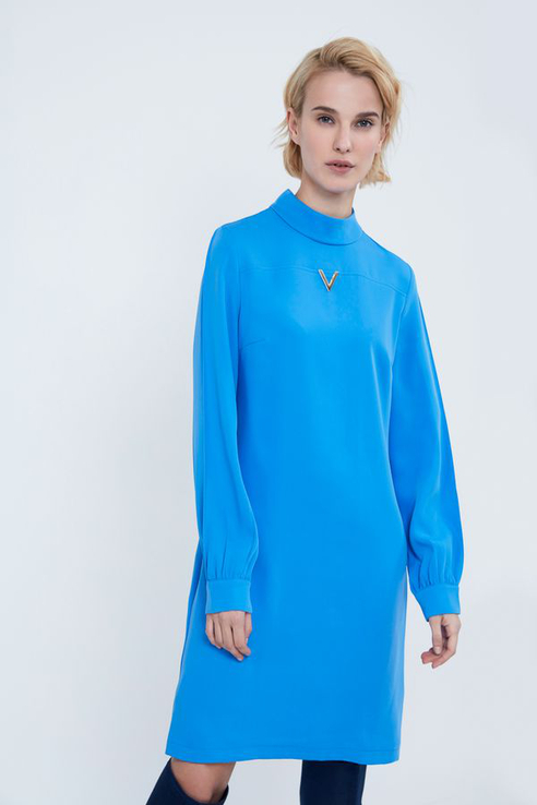 

Платье женское ZARINA 9123021521 голубое 42 RU, 9123021521