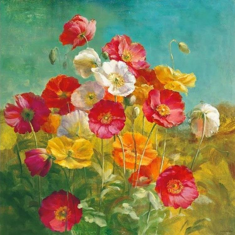 

Алмазная вышивка Яркие Грани Маковый цвет, 50x50 см, Маковый цвет