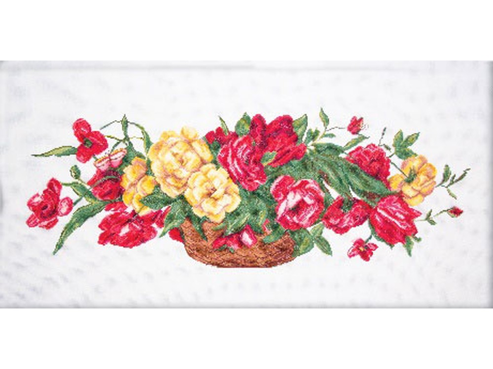 фото Набор для вышивания матренин посад корзина с розами