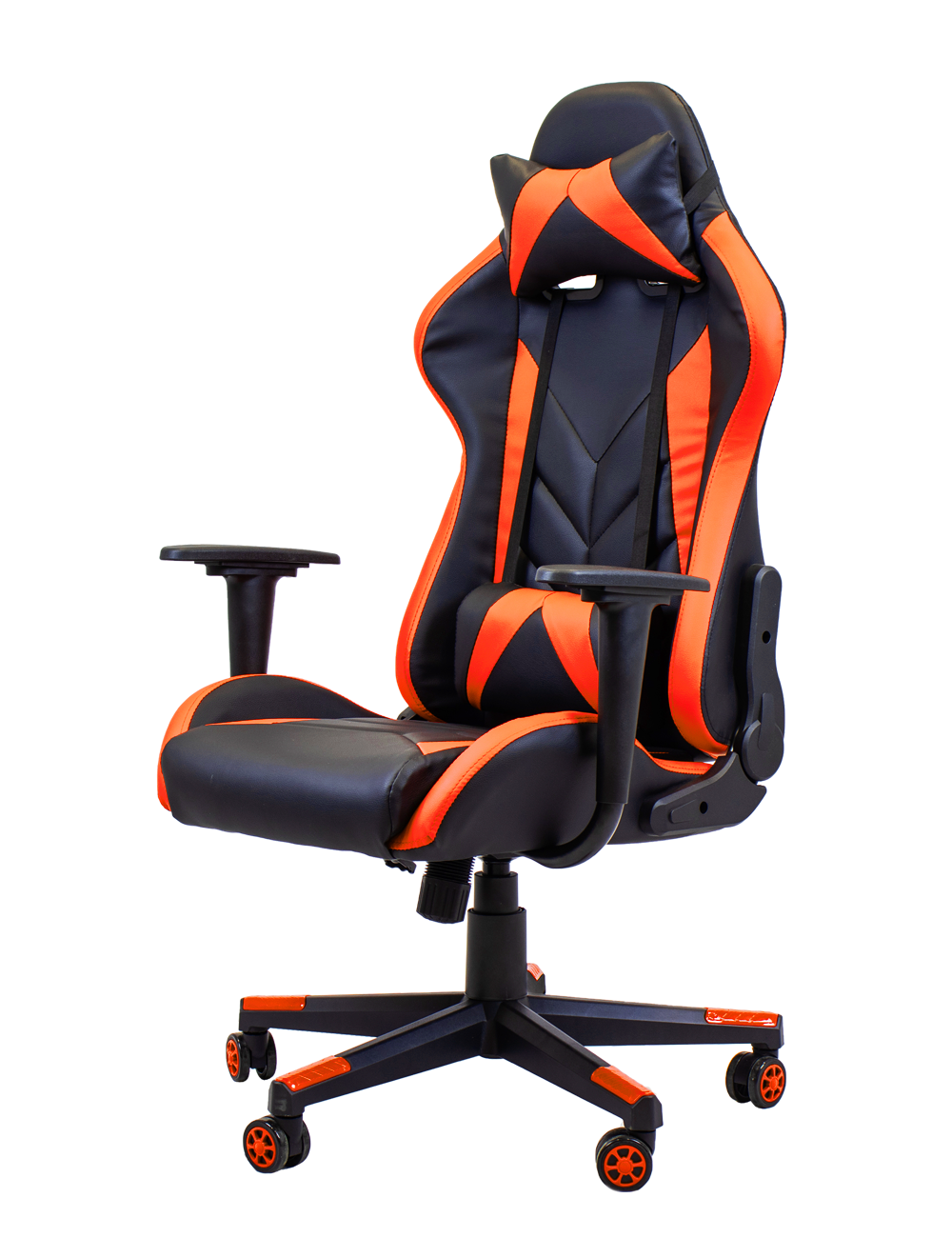 фото Игровое кресло raybe k-5903 1066654, оранжевый/черный