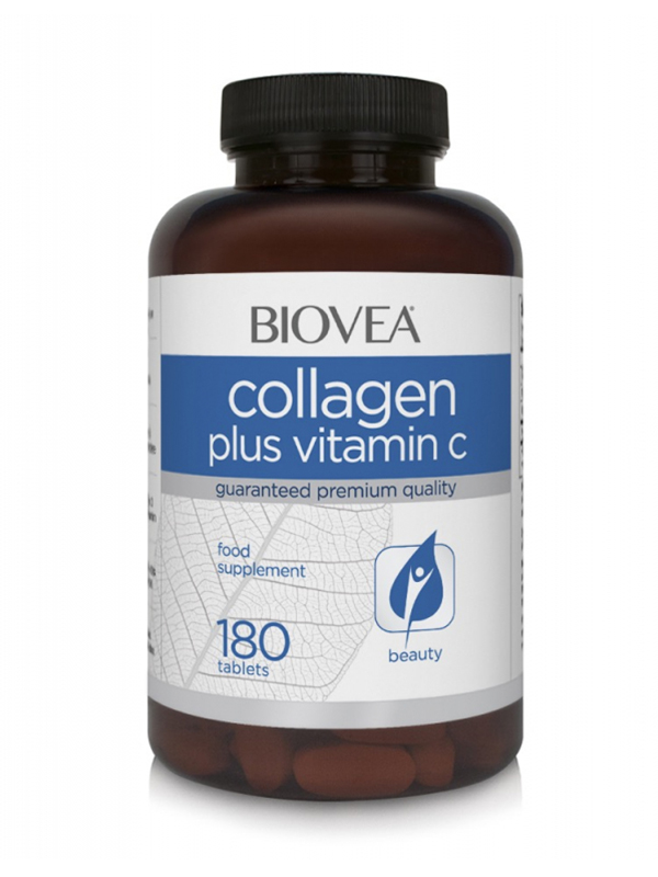 фото Collagen plus vitamin c biovea 180 таблеток без вкуса