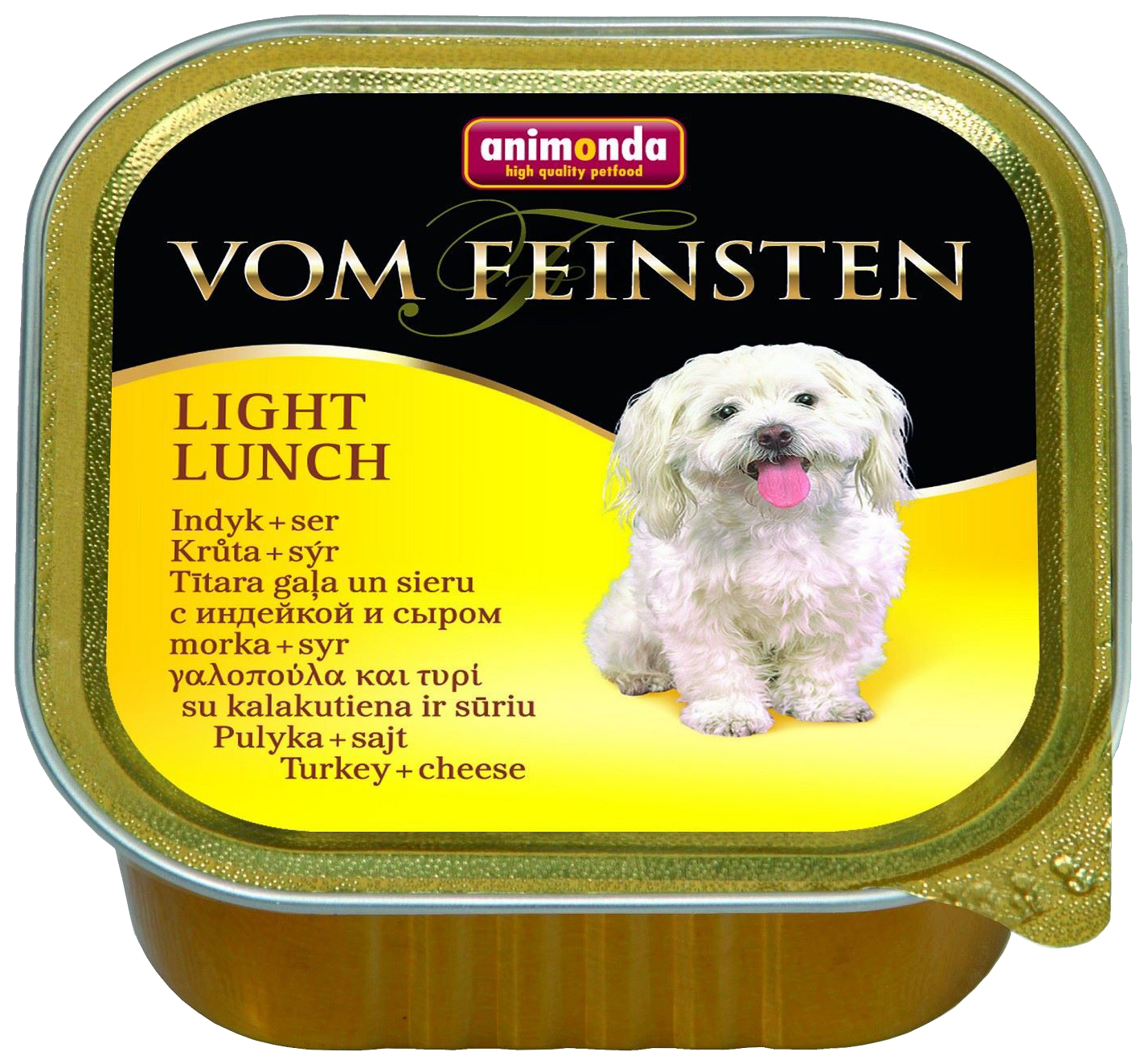 фото Консервы для собак animonda vom feinsten light lunch, индейка, сыр, 150г