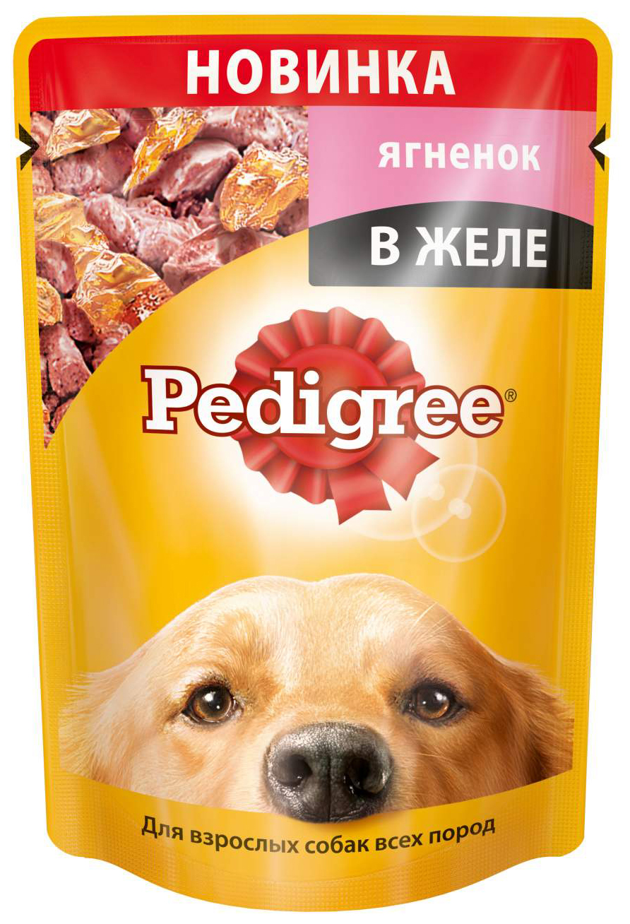 фото Влажный корм для собак pedigree, ягненок, 100г