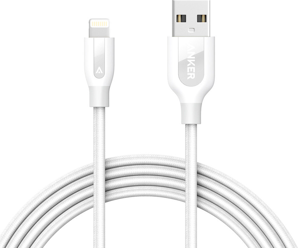 

Кабель Anker mfi powerline+ Lightning 1.8м White, MFI PowerLine+ Lightning