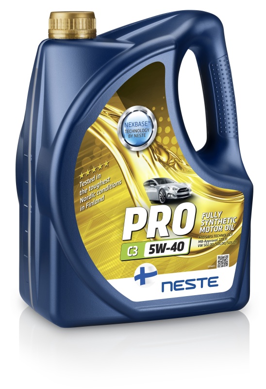 Моторное масло Neste Oil синтетическое 117345 Pro C3 5W40 4л