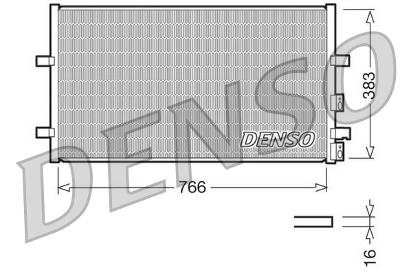 фото Радиатор кондиционера denso dcn10009