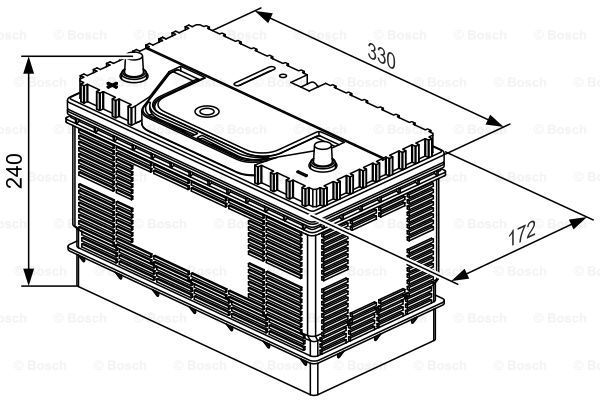 фото Аккумулятор автомобильный bosch 0 092 t30 500 105 ач