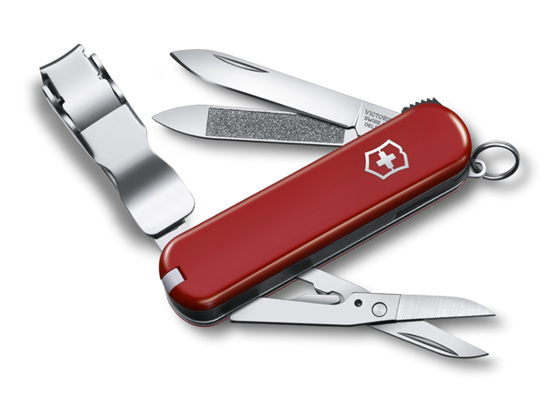 фото Мультитул-брелок victorinox nailclip 580 0.6463 65 мм красный, 8 функций