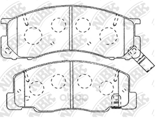 

Колодки тормозные NiBK PN1405