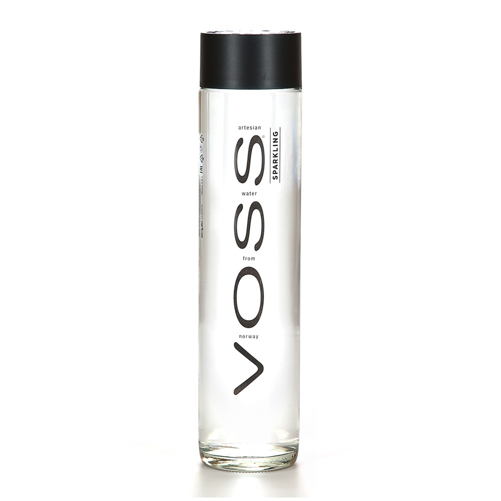 Вода Voss артезианская питьевая, первой категории качества, c газом стекло 0.8 л
