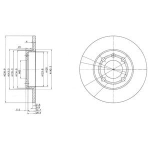 

Тормозной диск DELPHI BG2911