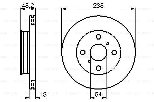 фото Тормозной диск bosch 0986478385