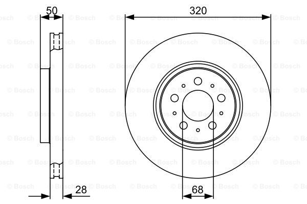 фото Тормозной диск bosch 0986479321