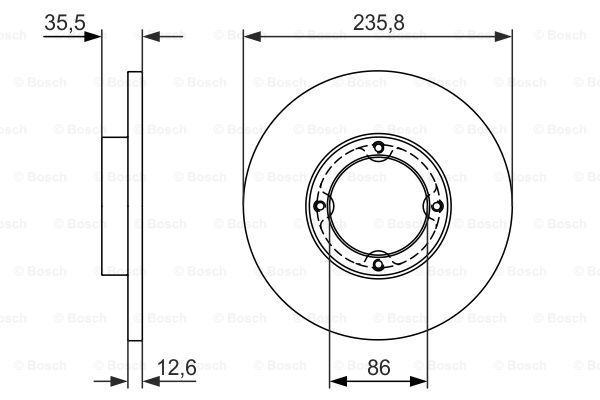 фото Тормозной диск bosch 0986479898