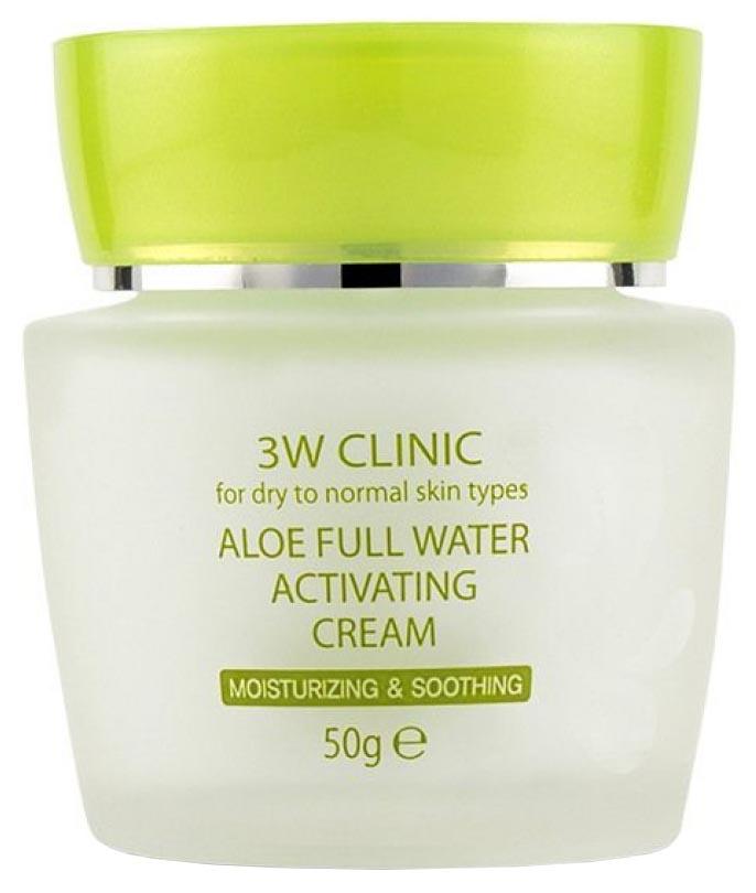 Крем для лица 3W Clinic Aloe Full Water Activating Cream 50 мл fillerina дневной крем для лица с укрепляющим эффектом уровень 3 50 мл