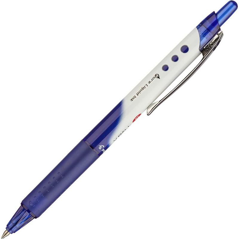 Ручка-роллер автоматическая с жидкими чернилами 0,25 мм синяя