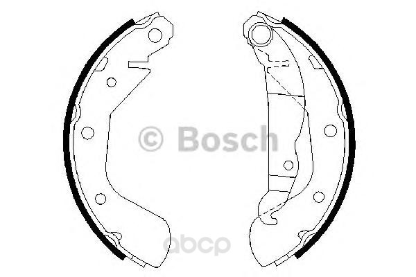 

Тормозные колодки Bosch барабанные 986487613
