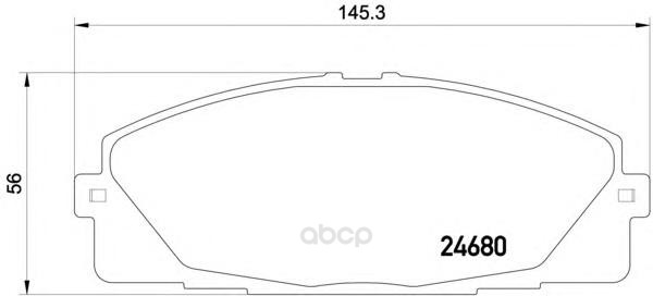 

Колодки тормозные дисковые, комплект Hella 8DB355015-831