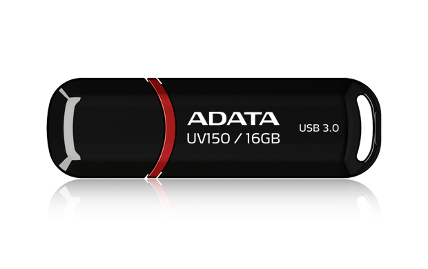 фото Флешка adata uv150 16гб black (auv150-16g-rbk)