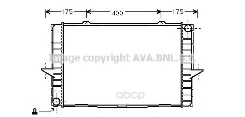 фото Pадиатор системы охлаждения volvo 850, s70, v70 91 ava vo2063