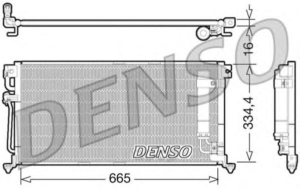 

Радиатор охлаждения двигателя DENSO DCN45003