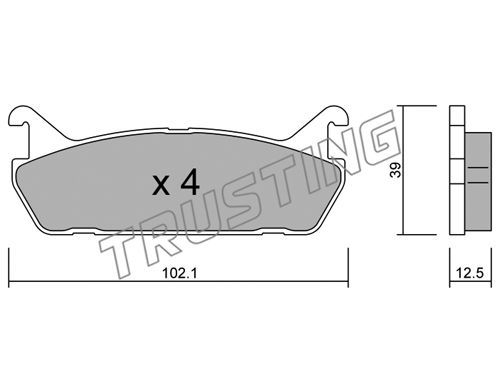 фото Комплект тормозных дисковых колодок trusting 399.0