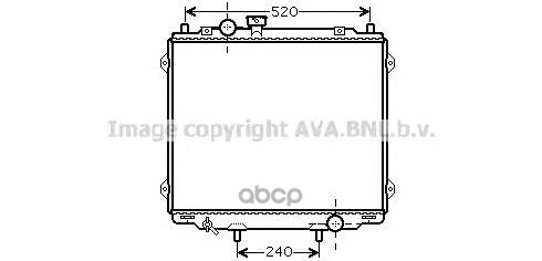 

Радиатор системы охлаждения AVA QUALITY COOLING HY2145