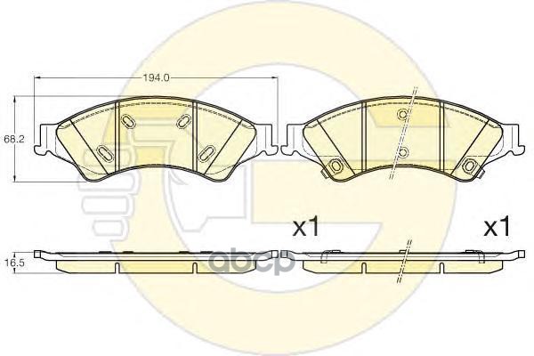 

Комплект тормозных колодок GIRLING 6120056