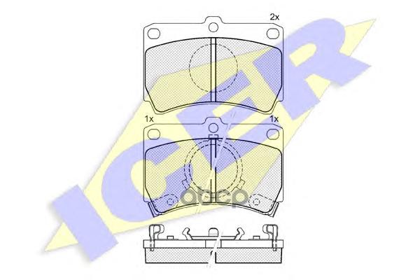 

Комплект тормозных колодок ICER 180611