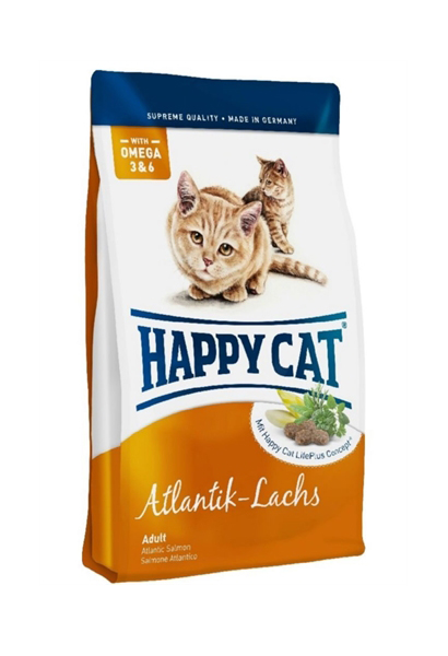 фото Сухой корм для кошек happy cat fit & well, атлантический лосось, 10кг