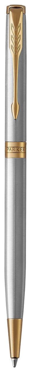 

Parker Sonnet Core Slim - Stainless Steel GT, шариковая ручка, M, BL
