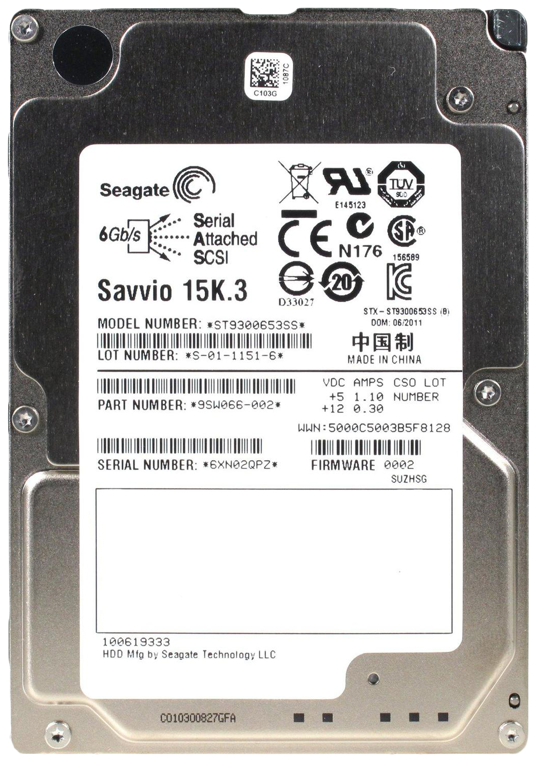 фото Жесткий диск seagate enterprise performance 300гб (st9300653ss)