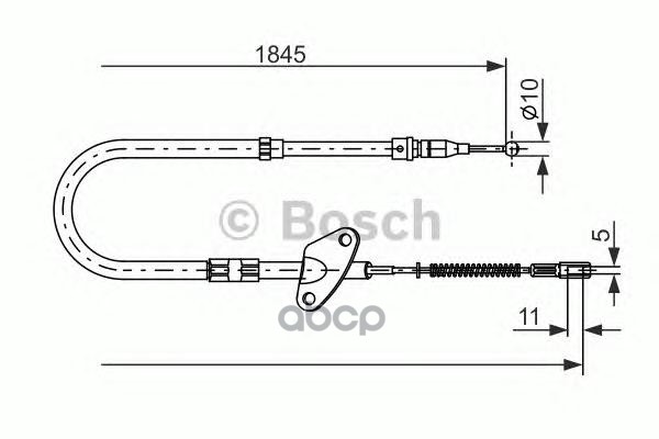 Трос cтояночного тормоза BOSCH 1987477119