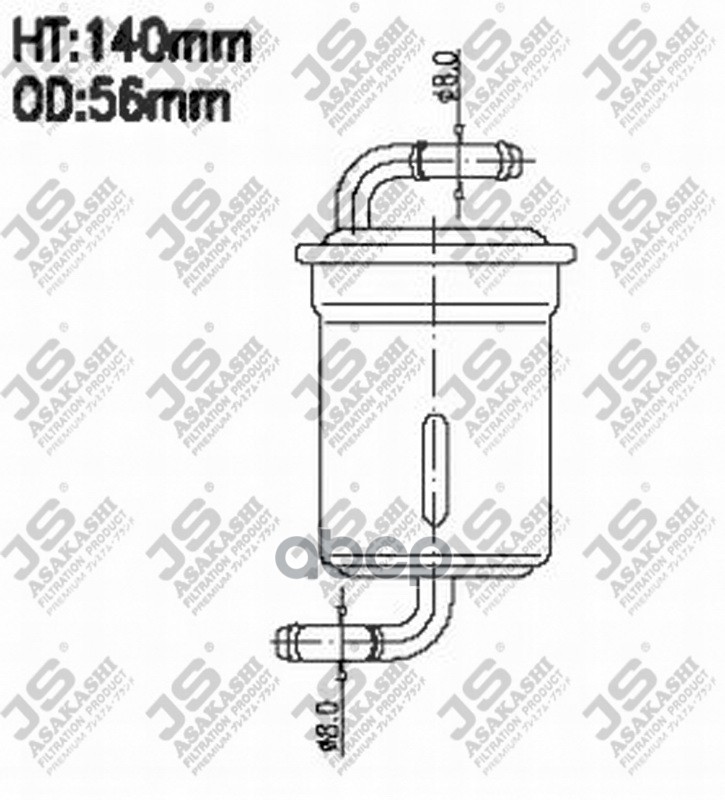 фото Фильтр топливный js asakashi fs9102