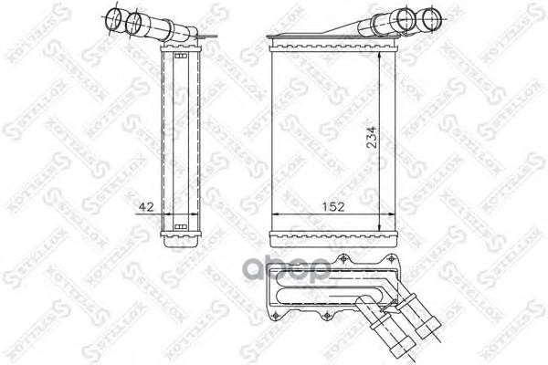 фото Радиатор печки stellox 1035005sx