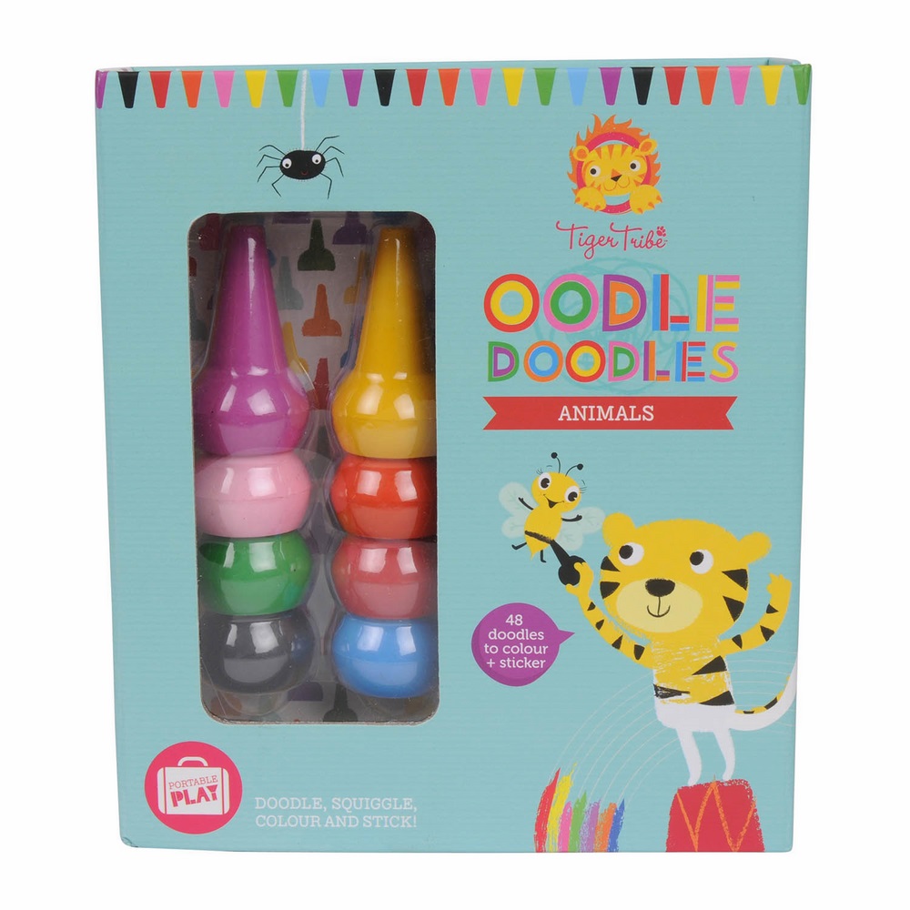 Набор для рисования с восковыми мелками Tiger tribe животные