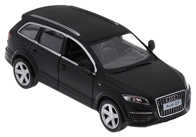 

игрушка машинка металл Пламенный мотор Audi Q7, 1:43, открываются двери, 10 см, черный