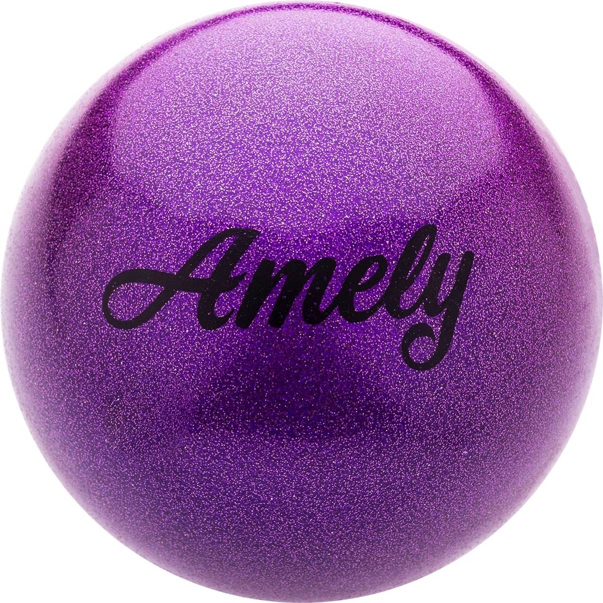 

Мяч Amely AGB-103 фиолетовый с насыщенными блестками, 15 см, AGB-103
