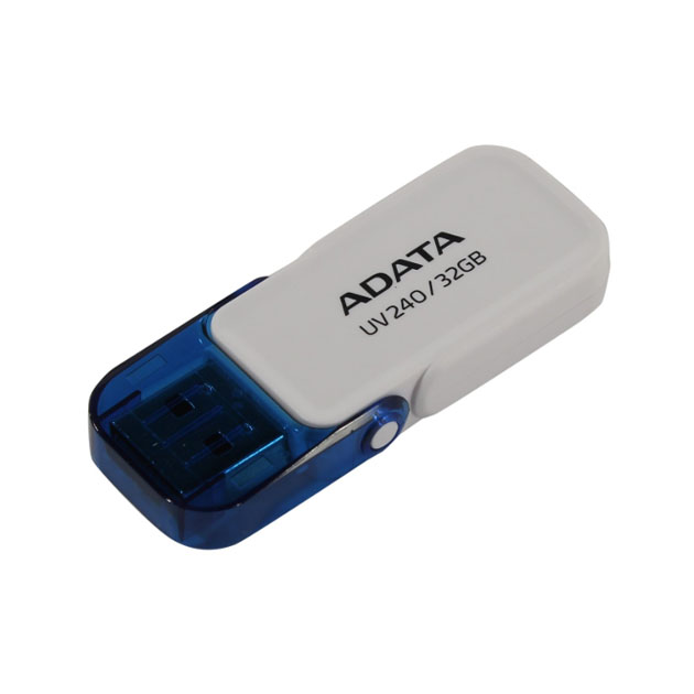 фото Флешка adata uv240 32гб white (auv240-32g-rwh)