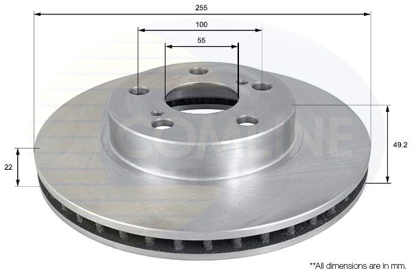 фото Тормозной диск comline adc01154v